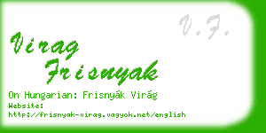 virag frisnyak business card